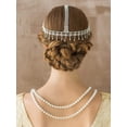 thumbnail image 3 of Diadema de los años 20, tocado del Gran Gatsby con diamantes de imitación, accesorios para el cabello estilo Flapper para fiesta de disfraces, 3 of 5