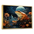 thumbnail image 2 of Designart "Frog In The Cosmic Artistry" Frogs & Toads Floater Framed Canvas Art Print, 2 of 5