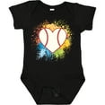 thumbnail image 3 of Inktastic Baseball Sports Heart Girls Baby Bodysuit, 3 of 5