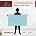thumbnail image 4 of HALLEY Turkish Bath Towels Set - 2 Pack Bathroom Set, Ultra Soft, Machine Washable, Highly Absorbent, 100% Cotton - Luxury Spa Quality - Peach, 4 of 11