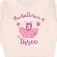 thumbnail image 3 of Inktastic Ballerina 3rd Birthday Toddler Sweatshirt, 3 of 4