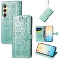 thumbnail image 1 of Funda Cartera FOXDOCK para Samsung Galaxy S25FE , Flip PU con Relieve de Gatos y Perros, Tarjetero y Soporte, 1 of 6