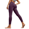 thumbnail image 3 of Oksale Yoga Pants Women Petite Butt Lifting Leggings Tummy Control Stretch High Waist Athletic Pants Slim Soft Gym Tights for Fitness Blue M, 3 of 7