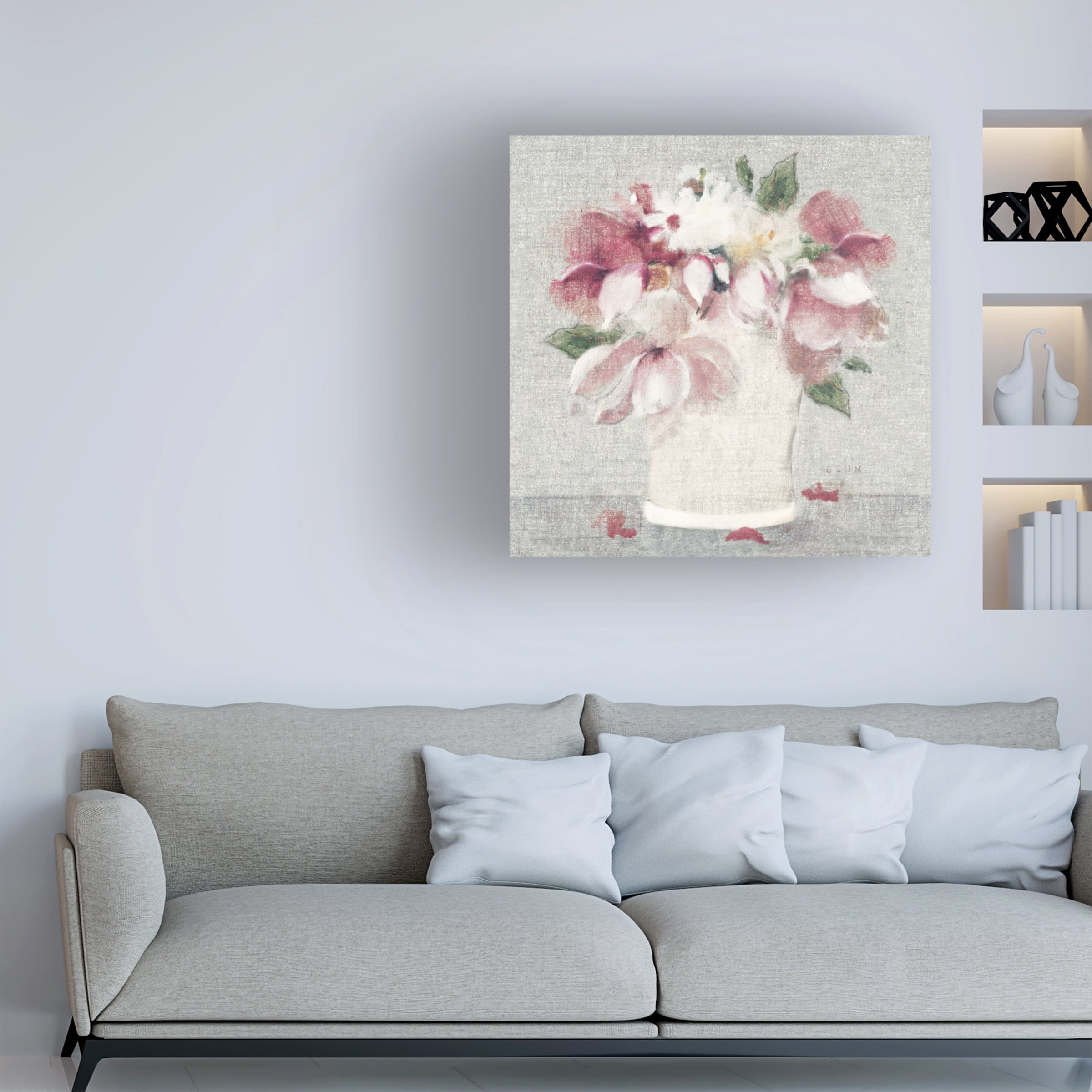 Cheri Blum 'Cottage Bouquet II Light' Canvas Art