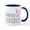 White/Navy Inside, variant on CafePress - Happy Easter Mug - 11 oz Ceramic Mug - Novelty Coffee Tea Cup