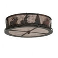 thumbnail image 4 of Meyda Tiffany 225429 Elk At Dusk 4 Light 22" Wide Flush Mount Drum Ceiling Fixture -, 4 of 4