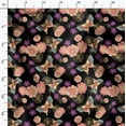 thumbnail image 3 of Soimoi Floral Print - Orange, Viscose Rayon Fabric Material - 42 Inch Wide, 1 Yard, Unstitched Material For Dresses, Blouses, Skirts, Sleepwear, Kids Clothing, 3 of 6
