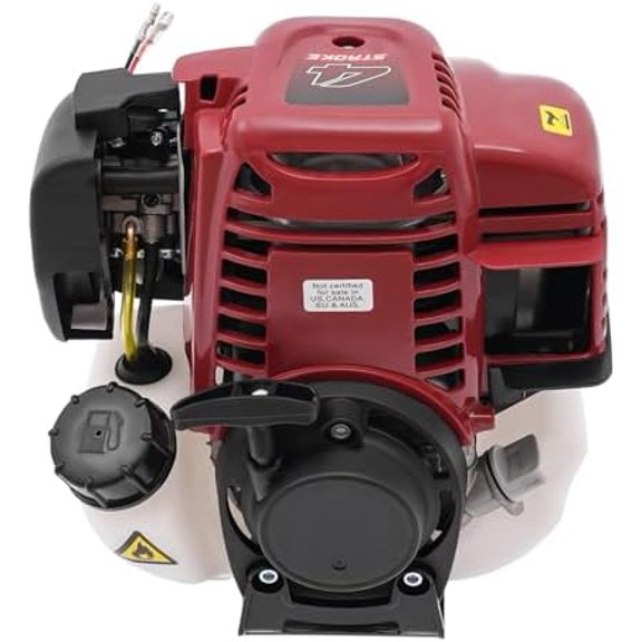 4 Stroke Gasoline Engine, 37.7CC Single Cylinder Pull Start Engine Motor w/Air Cooled, 6500RPM High Speed Gas Power Replacement Engine for Agricultural Garden Machinery, Ground Drilling, Lawnmowers