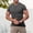 Dark Gray, variant on Men's Ribbed V-Neck T-Shirt Slim Fit Textured Casual Short Sleeve Muscle Tee Gray L