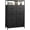 Black, variant on MCQ 8-Drawer Fabric Dresser with Open Shelf, 45.9-inch Tall Storage Cabinet for Bedroom Closet Organization, Black