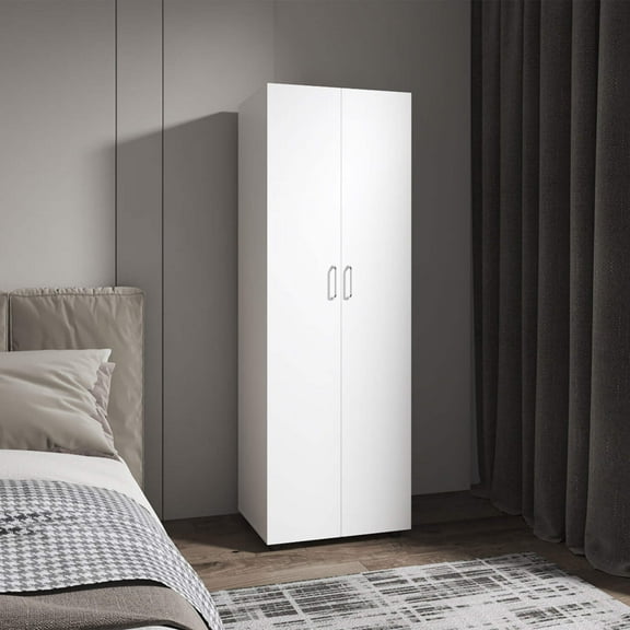 Barkley Slim Armoire,White