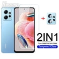 thumbnail image 2 of 2 En 1 Xiaomi Redmi Note 7 8 Pro 12C A1 A1 + A2 A2 + 10 2022 10C 10A 9 9A 9C 9T 8 8A 7 7A Transparente Vidrio Templado Protector De Pantalla Película Protectora De Lente, 2 of 4