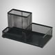 thumbnail image 3 of EeaseMX Organizador de escritorio de malla metálica, contenedor de mesa, portalápices, estuche de almacenamiento, suministros de oficina (negro), 3 of 7