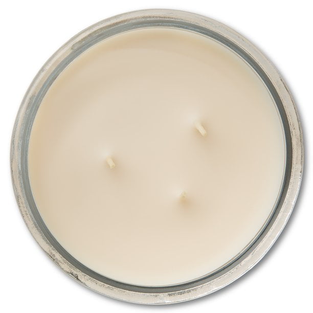 Mainstays Vanilla 3-Wick Scented Jar Candle, 11.5 oz., 4-Pack