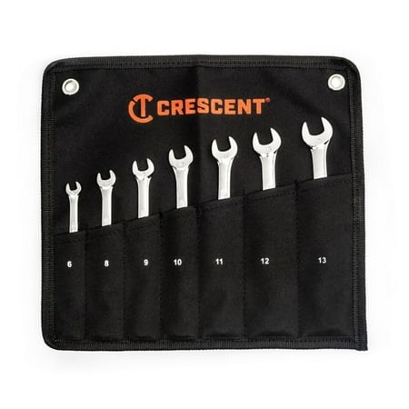 

Crescent Crescent CCWSRMM7 Metric Combination Wrench Set Silver