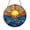 Acrylic 3.5 Inch, variant on Fantasy Sunset Mosaic Seascape Stained Glass Window Decor – Handmade Hanging Art