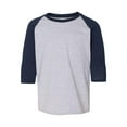 thumbnail image 2 of Heavy Cotton™ Youth Raglan Three-Quarter Sleeve T-Shirt, 2 of 3