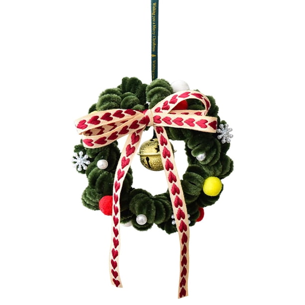 Hot6sl Ofertas Del Día Varita Rizadora Navideña, Mini Árbol de Navidad, Adorno de Escritorio, Bola de Lana, Decoraciones de Corona Navideña
