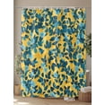 thumbnail image 4 of Fsddascl Flower Leaf Shower Curtain Set - Small 36" x 72" Washable Bathtub Curtain with 12 Hooks, Country Pastoral Floral Botanical Plant Waterproof Fabric Stall Shower Curtains for Bathroom/Bathtub, 4 of 6