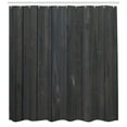 thumbnail image 2 of Dark Grey Shower Curtain, Wood Fence Texture Image Rough Rustic Weathered Surface Timber Oak Planks, Fabric Bathroom Set with Hooks, 69W X 70L Inches, Dark Grey Blue, by Ambesonne, 2 of 2