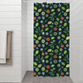 thumbnail image 2 of Mixed Citrus Fruit Leaves DarkGreen Pattern Shower Curtain 36"x72" ,Bathroom Decorative Shower Curtains Set with 12 Hooks,Modern Waterproof Washable Shower Curtain, 2 of 6