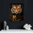 thumbnail image 4 of ARISTURING Tiger Canvas Painting To My Son Print Poster Little Tiger Artwork Wooden Home Decor for Living Room Bedroom Office Framed, 4 of 4