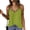Green, variant on Women Tops Sling Spaghetti Straps V-Neck Mesh Splicing Loose Drape Cut Vest Soft Fabric Summer Casual Tank Tops