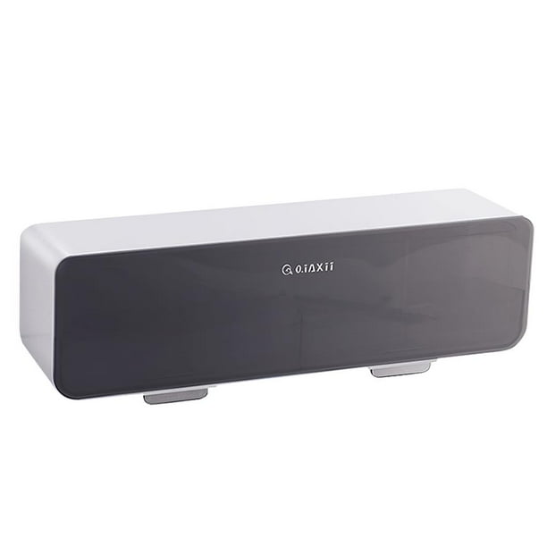 Caja De Condimentos De Azúcar De Sal De Cocina De Cuatro Rejillas No Perforada Para El Hogar Todo En Uno Caja De Almacenamiento De Condimentos Msg Tipo Cajón Montado En La Pared Yuarrent HA019301-00