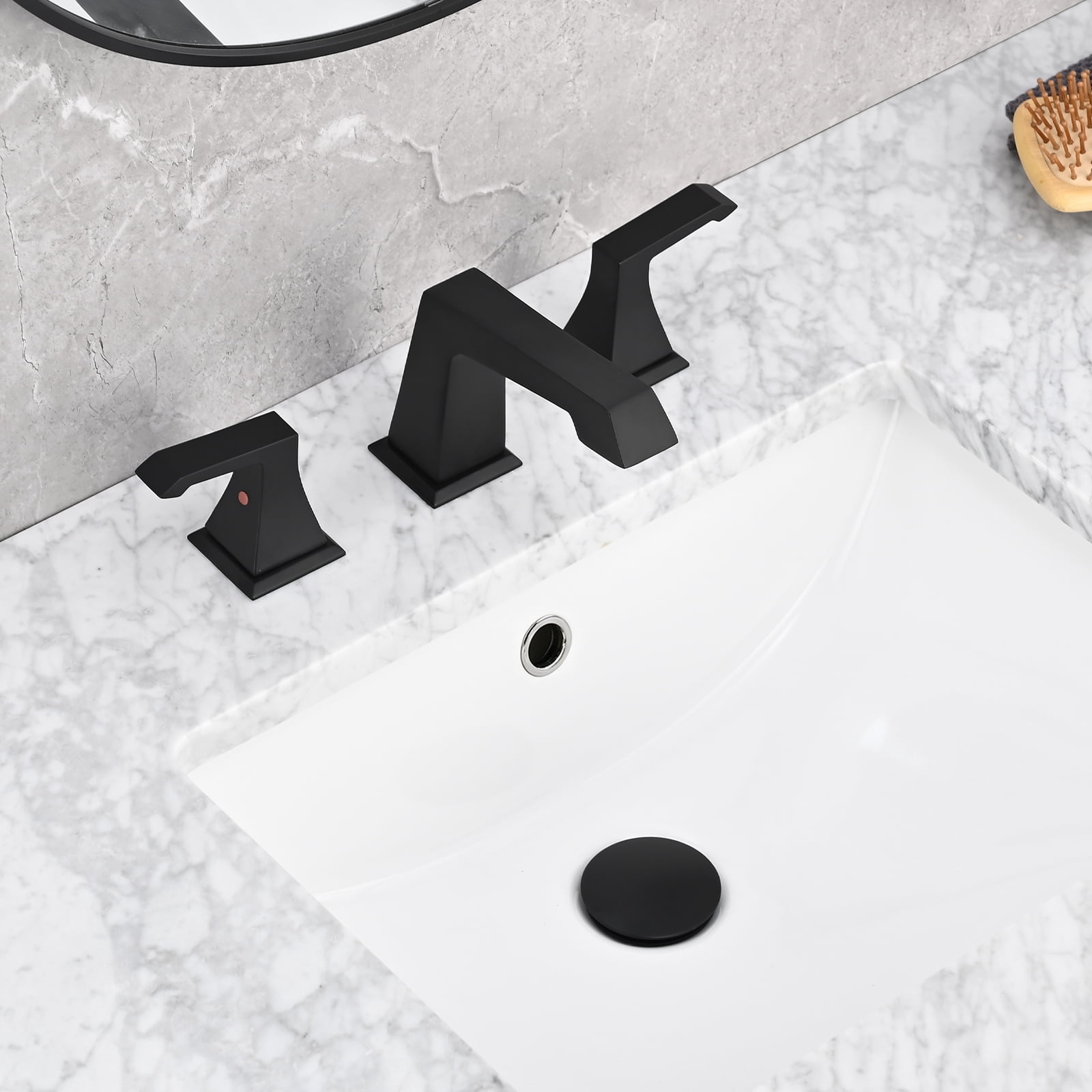 Pop-Up Bathroom Sink Drain With Overflow