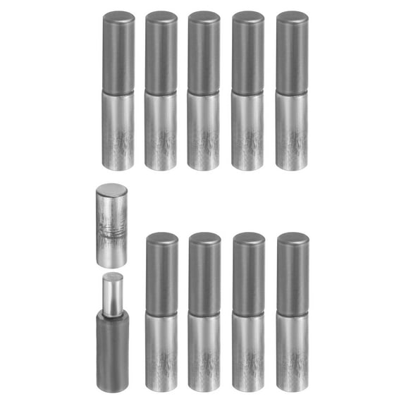 Uxcell 10 Pack Weldable Barrel Hinges, 2" x 3/8" Carbon Steel Heavy Duty Detachable Weld on Door Hinges for Metal Gate Swing Door Trailer Ramp