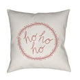 thumbnail image 2 of Surya HDY030-1818 18 x 18 x 4 in. Hohoho Square Throw Pillow, White & Red, 2 of 2
