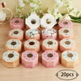 thumbnail image 5 of 20Pcs Donut Style Candy Gift Box Wedding Birthday Baby Shower Theme Party Decoration Biscuit Chocolate Boxes Favor Gift Package Champagne Smile Home, 5 of 6