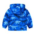 thumbnail image 3 of Otqutp Toddler Boys Girls Cartoon Print Zip Jacket Hooded Trench Lightweight Kids Windbreaker Coats Cute Outdoor Clothes, 3 of 8
