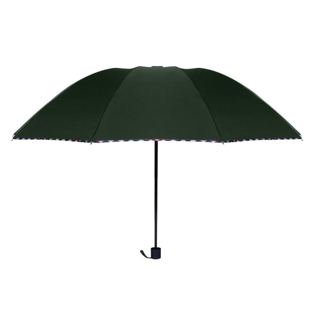 Extra Large Folding Umbrella for Sun and Rain, Double Layer Thickened Canopy, Portable Design with Carrying Handle, Windproof for Outdoor