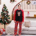 thumbnail image 2 of Hvot&aat Christmas Family Pajamas Matching Sets Black Santa Holiday Xmas Family Sleepwear Long Sleeve Loungewear, 2 of 4