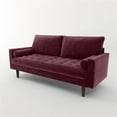 thumbnail image 6 of Pemberly Row Modern / Contemporary Velvet Living Room Sofa In Rosy, 6 of 6