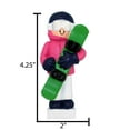 thumbnail image 5 of Personalized Snowboard Ornaments for Christmas Tree - Snowboarding Ornament, Gifts for Snowboarders, Snowboard Decorations, Snowboard Gift - Pink Jacket Snowboarder - Free Customization, 5 of 10