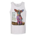 thumbnail image 3 of Dean Russo In My Mind Dog Lover Mens Graphic Tank Top, White, Medium, 3 of 6