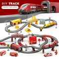 thumbnail image 1 of Magnetic Train Track Set for Kids Ages 4-6: 92PCS DIY Building Blocks for Creative Play, Interactive Parent-Child Game, Educational Toy with City Theme, Export-Quality & Safe for Imaginative Fun, 1 of 5