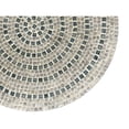 thumbnail image 6 of DecMode Beige Mother of Pearl Shell Handmade Mosaic Plate Wall Decor with Blue Accents, 6 of 16