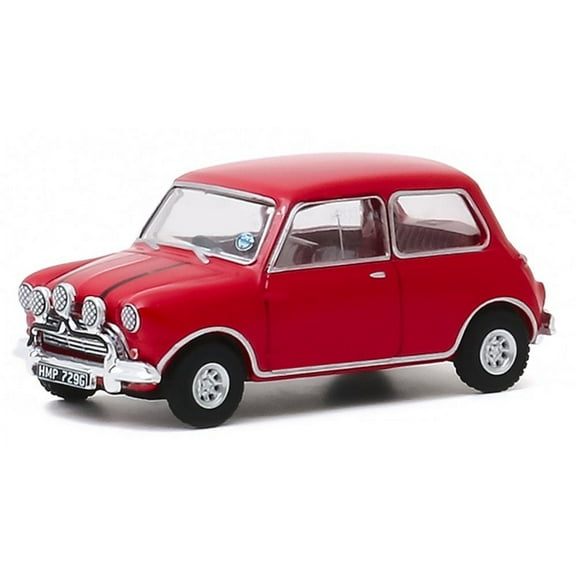 Austin 1967 Mini Cooper S 1275 MKI, The Italian Job (1969) - Greenlight 44880B/48 - 1/64 scale Diecast Model Toy Car
