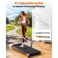 thumbnail image 2 of SSPHPPLIE Walking Pad with Incline, Under Desk Treadmill, 3 in 1 Portable Treadmills for Home with Remote Control LED Display, 2.5 HP Quiet Mini Treadmill for Office Home Use, 300 Lbs Capacity, 2 of 9