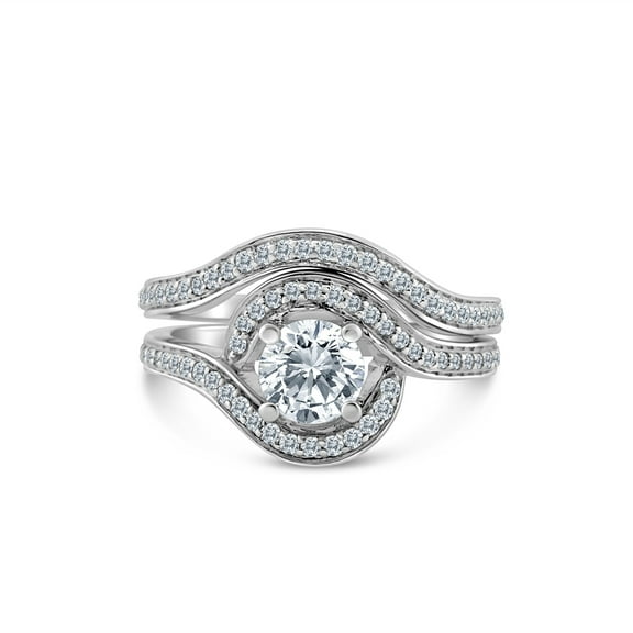 1.50ct tw Diamond Bridal Set in 10k White Gold