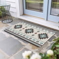 thumbnail image 2 of Southwest Ethnic Doormat Outdoor Entrance 24"x36", Boho Aztec Tribal Abstract Aesthetic Absorb Moisture Dirt Door Mats, Non-Slip Rubber Backing Floor Mats Indoor, Low-Profile Front Door Rugs, 2 of 9