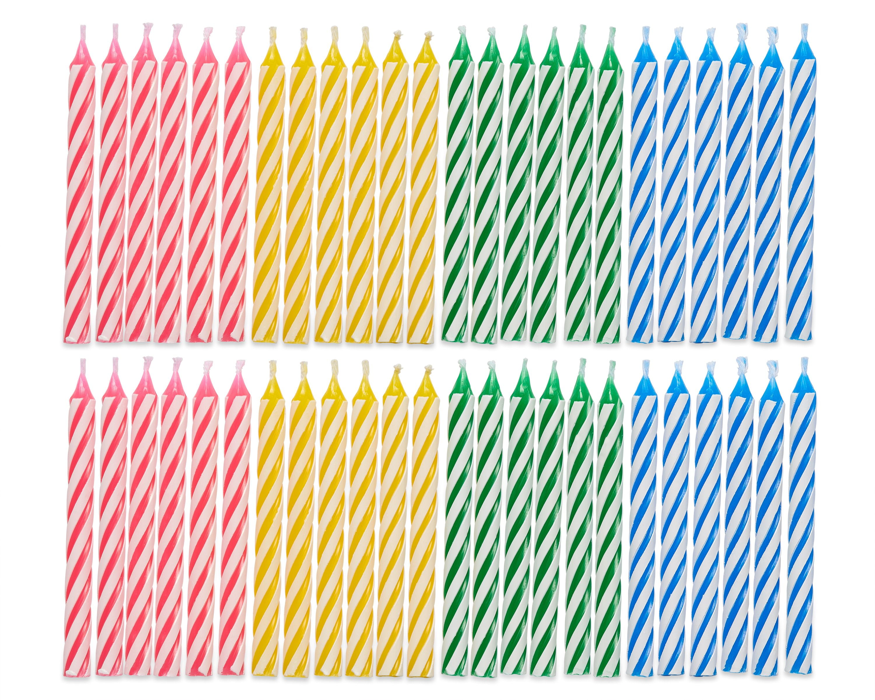 American Greetings Multi Color Birthday Candle Bundle, 48-Count