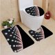 thumbnail image 1 of ABPHQTO Red global de malla digital Juego de alfombras de baño de 3 piezas Alfombra de baño Alfombra de contorno y tapa de inodoro ABPHQTO Cont-CHAPPLE-13192, 1 of 2