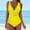 Yellow, variant on Bathing Suit&nbsp;for Women,Fashion Women's Sleeveless Solid Bikini Set Swimsuit Push-Up Padded Swimwear Swimsuit Beachwear,Womens Bathing Suits Tummy Control