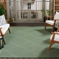 thumbnail image 3 of SAFAVIEH Machine Washable Rug Indoor/Outdoor Bermuda Collection - Bermuda Travis Diamond Indoor/Outdoor Area Rug, Green/Ivory, 8' x 10', 3 of 13
