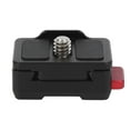 thumbnail image 2 of ANGGREK Photography Accessory,Quick Release Plate,Aluminium Alloy Black Monitor Quick Release Plate 1/4 Inch Screw Fixed Mount Universal Photography Accessory, 2 of 8