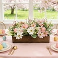 thumbnail image 6 of Centerpiece Table Decorations for Dining Room Farmhouse Table Centerpieces Decor Wood Tray with Easter Eggs, 6 of 6